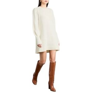 Hill House Cream Merino Wool Dress Small